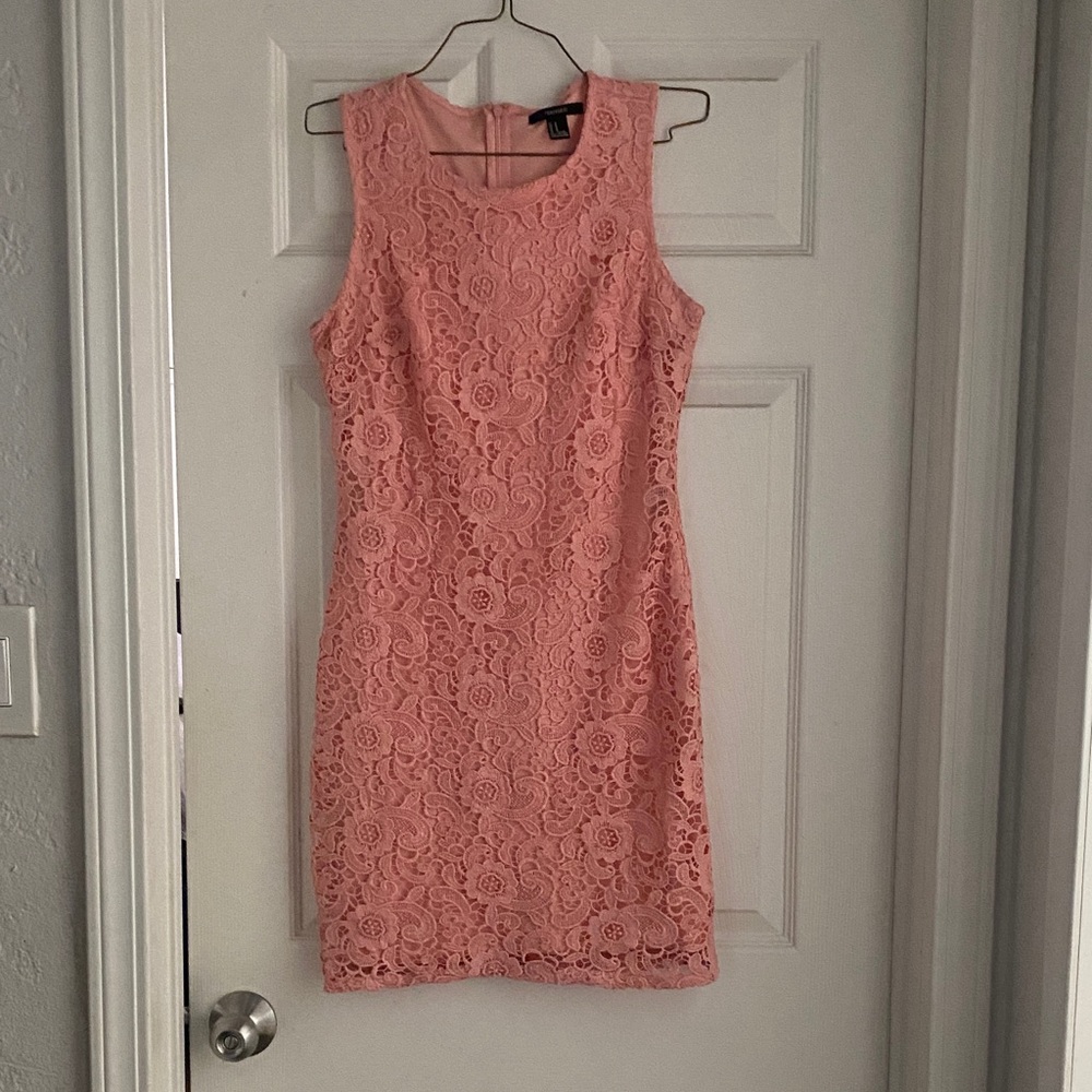 Forever 21 Pink Lace Mini Dress